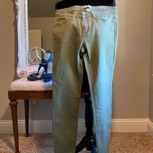 Judy Blue Olive Green Skinny Fit Denim Jeans Size 5/27
